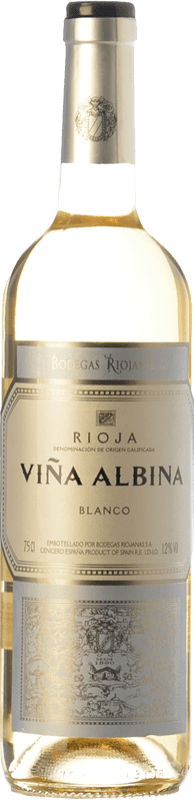 Envio grátis | Vinho branco Bodegas Riojanas Viña Albina D.O.Ca. Rioja La Rioja Espanha Viura 75 cl