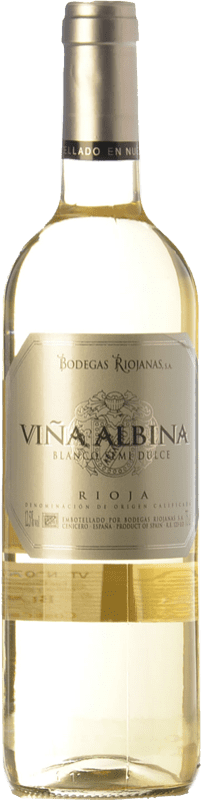 8,95 € Бесплатная доставка | Белое вино Bodegas Riojanas Viña Albina Полусухое Полусладкое D.O.Ca. Rioja