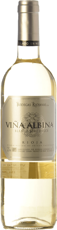 5,95 € | White wine Bodegas Riojanas Viña Albina Semi-Dry Semi-Sweet D.O.Ca. Rioja The Rioja Spain Viura, Malvasía 75 cl