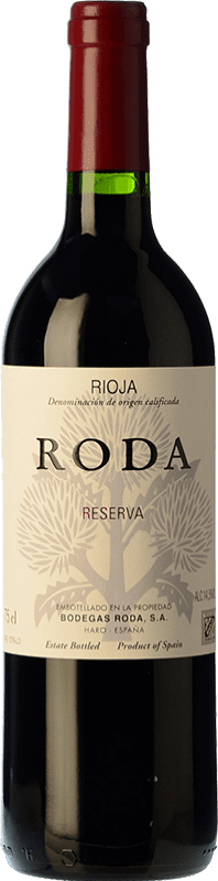 62,95 € Free Shipping | Red wine Bodegas Roda Reserva D.O.Ca. Rioja The Rioja Spain Tempranillo, Grenache, Graciano Magnum Bottle 1,5 L