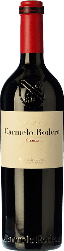 27,95 € | Red wine Carmelo Rodero Aged D.O. Ribera del Duero Castilla y León Spain Tempranillo, Cabernet Sauvignon Bottle 75 cl