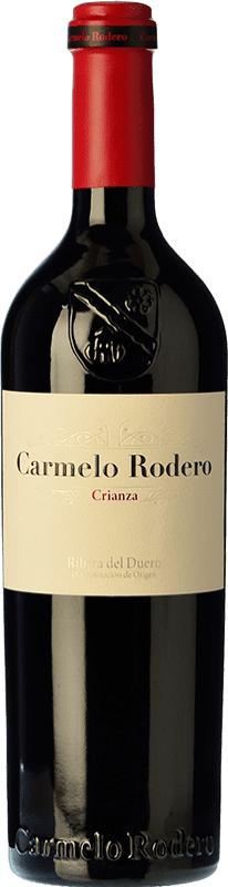 Spedizione Gratuita | Vino Rosso Carmelo Rodero Crianza — Invecchiato in Botte D.O. Ribera del Duero Castilla y León Spagna Tempranillo, Cabernet Sauvignon 75 cl