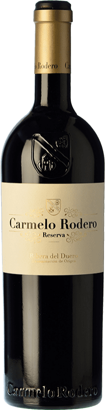35,95 € | Red wine Carmelo Rodero Reserva D.O. Ribera del Duero Castilla y León Spain Tempranillo, Cabernet Sauvignon Bottle 75 cl