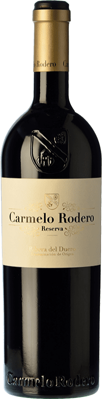 41,95 € | Red wine Carmelo Rodero Reserve D.O. Ribera del Duero Castilla y León Spain Tempranillo, Cabernet Sauvignon Bottle 75 cl