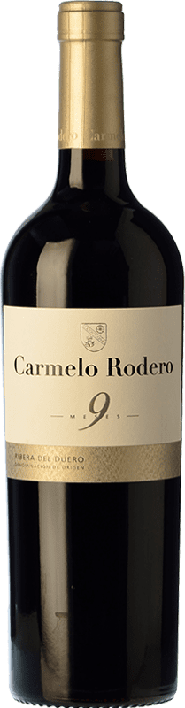 21,95 € Spedizione Gratuita | Vino Rosso Carmelo Rodero 9 Meses Giovane D.O. Ribera del Duero