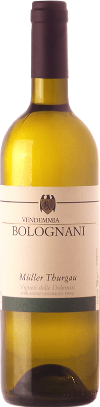 Бесплатная доставка | Белое вино Bolognani I.G.T. Vigneti delle Dolomiti Трентино Италия Müller-Thurgau 75 cl