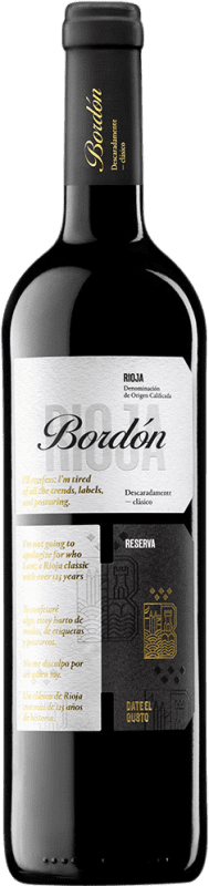 23,95 € Envío gratis | Vino Tinto Bodegas Franco Españolas Bordón Reserva D.O.Ca. Rioja