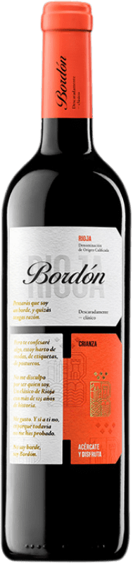 6,95 € | Vino tinto Bodegas Franco Españolas Bordón Crianza D.O.Ca. Rioja La Rioja España Tempranillo, Garnacha 75 cl