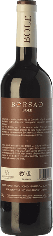 7,95 € Free Shipping | Red wine Borsao Bole Joven D.O. Campo de Borja Aragon Spain Syrah, Grenache Bottle 75 cl