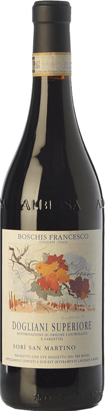 19,95 € | Красное вино Boschis Sorì San Martino D.O.C.G. Dolcetto di Dogliani Superiore Пьемонте Италия Dolcetto 75 cl