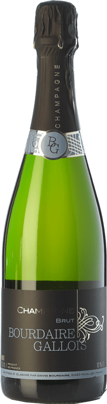 33,95 € Spedizione Gratuita | Spumante bianco Bourdaire Gallois Brut A.O.C. Champagne