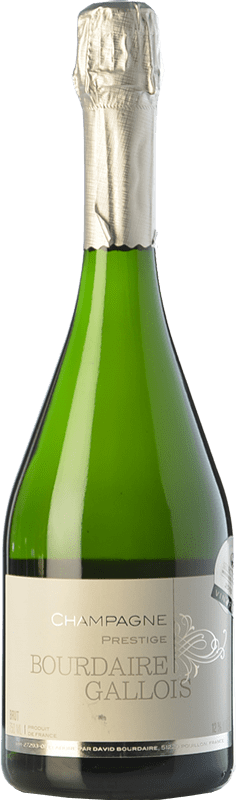 42,95 € Spedizione Gratuita | Spumante bianco Bourdaire Gallois Cuvée Prestige A.O.C. Champagne