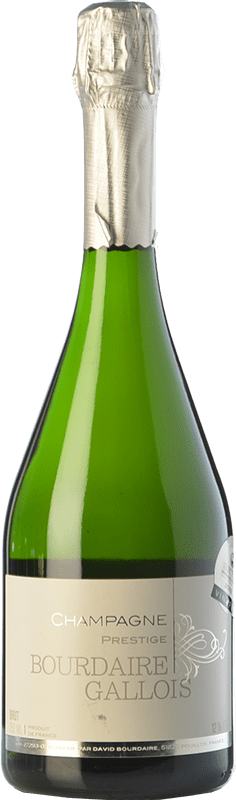 Kostenloser Versand | Weißer Sekt Bourdaire Gallois Cuvée Prestige A.O.C. Champagne Champagner Frankreich Spätburgunder, Chardonnay, Pinot Meunier 75 cl