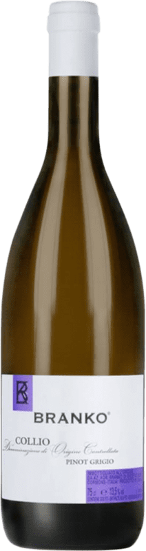 24,95 € | Белое вино Branko Pinot Grigio D.O.C. Collio Goriziano-Collio Фриули-Венеция-Джулия Италия Pinot Grey 75 cl