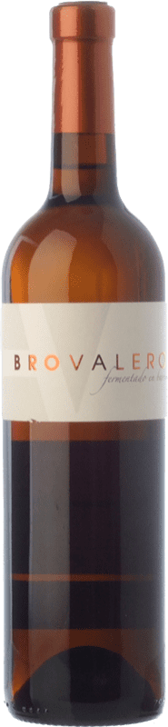 10,95 € Free Shipping | White wine Bro Valero Fermentado en Barrica Crianza D.O. La Mancha Castilla la Mancha Spain Macabeo, Chardonnay Bottle 75 cl