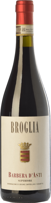 14,95 € Free Shipping | Red wine Broglia Superiore D.O.C. Barbera d'Asti Piemonte Italy Barbera Bottle 75 cl