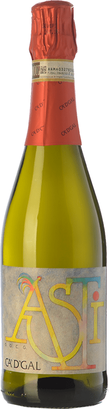 Spedizione Gratuita | Spumante bianco Ca' d' Gal Spumante D.O.C.G. Asti Piemonte Italia Moscato Bianco 75 cl