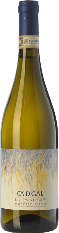 Envoi gratuit | Vin doux Ca' d' Gal Lumine D.O.C.G. Moscato d'Asti Piémont Italie Muscat Blanc 75 cl