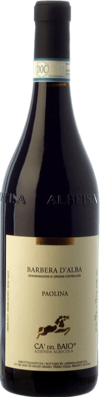 12,95 € | Red wine Cà del Baio Barbera d'Alba Paolina Crianza D.O.C. Piedmont Piemonte Italy Barbera Bottle 75 cl