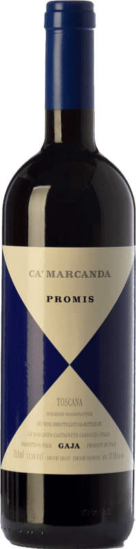 53,95 € Free Shipping | Red wine Ca' Marcanda Promis D.O.C. Bolgheri Tuscany Italy Merlot, Syrah, Sangiovese Bottle 75 cl