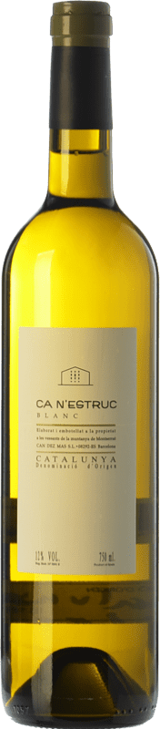 Envio grátis | Vinho branco Ca N'Estruc Jovem D.O. Catalunya Catalunha Espanha Macabeo, Xarel·lo, Chardonnay, Mascate Grão Pequeno 75 cl