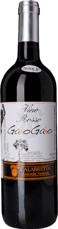 Envío gratis | Vino Tinto Calabretta Gaio Gaio I.G.T. Terre Siciliane Sicilia Italia Nerello 75 cl