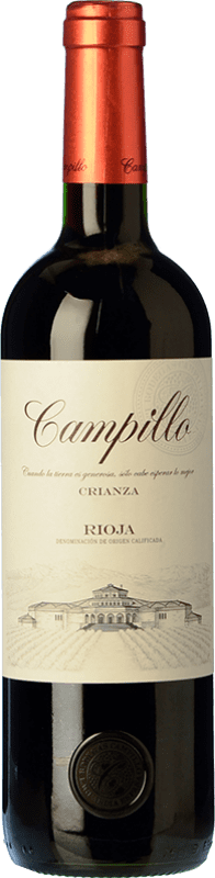 11,95 € Free Shipping | Red wine Campillo Crianza D.O.Ca. Rioja The Rioja Spain Tempranillo Bottle 75 cl
