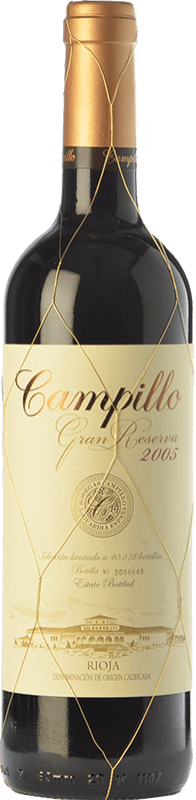 33,95 € Free Shipping | Red wine Campillo Gran Reserva D.O.Ca. Rioja The Rioja Spain Tempranillo, Graciano Bottle 75 cl