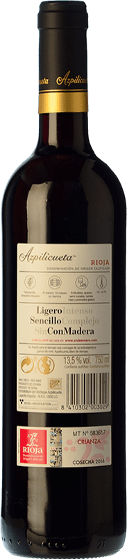 9,95 € | Red wine Campo Viejo Azpilicueta Crianza D.O.Ca. Rioja The Rioja Spain Tempranillo, Graciano, Mazuelo Bottle 75 cl