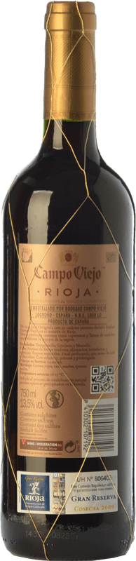 16,95 € Free Shipping | Red wine Campo Viejo Gran Reserva D.O.Ca. Rioja The Rioja Spain Tempranillo, Graciano, Mazuelo Bottle 75 cl
