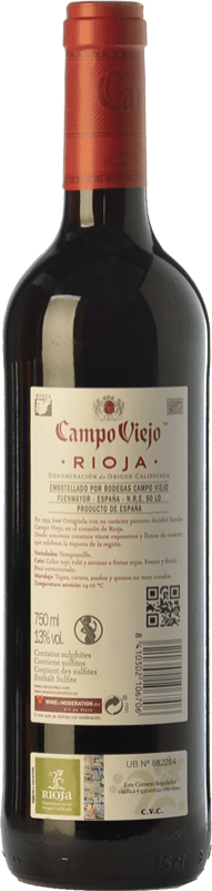 4,95 € Free Shipping | Red wine Campo Viejo Joven D.O.Ca. Rioja The Rioja Spain Tempranillo Bottle 75 cl