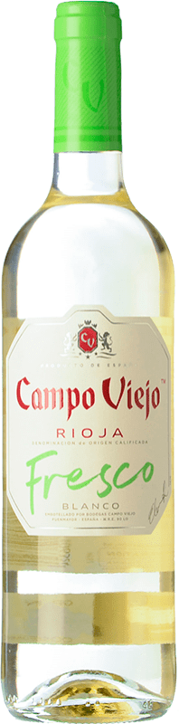 5,95 € Envío gratis | Vino blanco Campo Viejo Crianza D.O.Ca. Rioja La Rioja España Viura Botella 75 cl