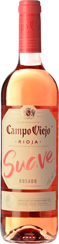 Envoi gratuit | Vin Rosé Campo Viejo Jeune D.O.Ca. Rioja La Rioja Espagne Tempranillo 75 cl