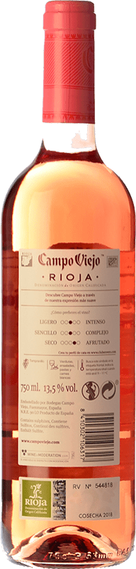 5,95 € | Rosé wine Campo Viejo Joven D.O.Ca. Rioja The Rioja Spain Tempranillo Bottle 75 cl