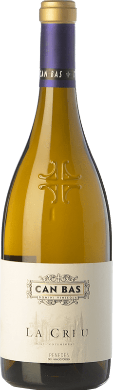 26,95 € Spedizione Gratuita | Vino Bianco Can Bas La Creu Crianza — Invecchiato in Botte D.O. Penedès