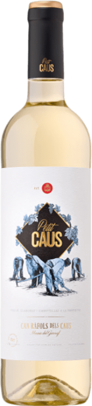 Envío gratis | Vino Blanco Can Ràfols Petit Caus D.O. Penedès Cataluña España Macabeo, Xarel·lo, Chardonnay, Parellada, Chenin, Moscatel 75 cl