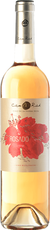 10,95 € | Rosé wine Can Rich I.G.P. Vi de la Terra de Ibiza Balearic Islands Spain Tempranillo, Merlot Bottle 75 cl