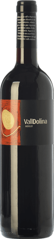 8,95 € 免费送货 | 红酒 Can Tutusaus Vall Dolina Merlot 年轻的 D.O. Penedès