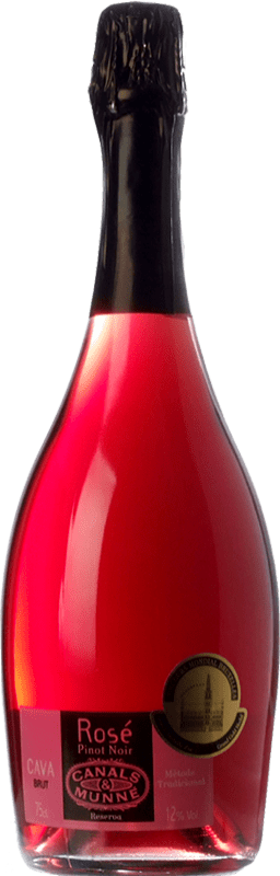 13,95 € | Rosé Sparkling Wine Canals & Munné Rosé Brut Reserve D.O. Cava Catalonia Spain Pinot Black 75 cl
