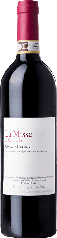 18,95 € | Vino tinto Candialle La Misse D.O.C.G. Chianti Classico Toscana Italia Sangiovese, Malvasía Negra, Canaiolo 75 cl