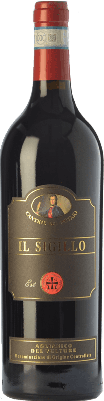 49,95 € Spedizione Gratuita | Vino rosso Cantine del Notaio Il Sigillo D.O.C. Aglianico del Vulture