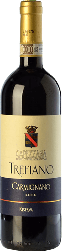 Free Shipping | Red wine Capezzana Trefiano Reserve D.O.C.G. Carmignano Tuscany Italy Cabernet Sauvignon, Sangiovese, Canaiolo Organic 75 cl