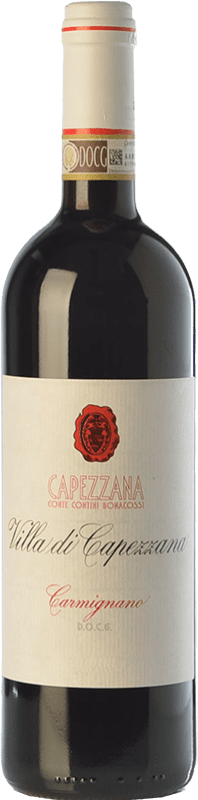 25,95 € Free Shipping | Red wine Capezzana Villa di Capezzana D.O.C.G. Carmignano Tuscany Italy Cabernet Sauvignon, Sangiovese Bottle 75 cl