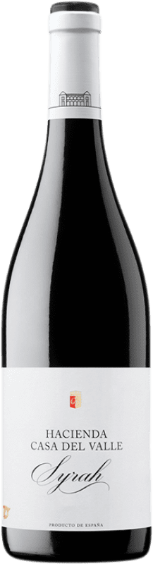 7,95 € Free Shipping | Red wine Casa del Valle Hacienda Joven I.G.P. Vino de la Tierra de Castilla Castilla la Mancha Spain Syrah Bottle 75 cl