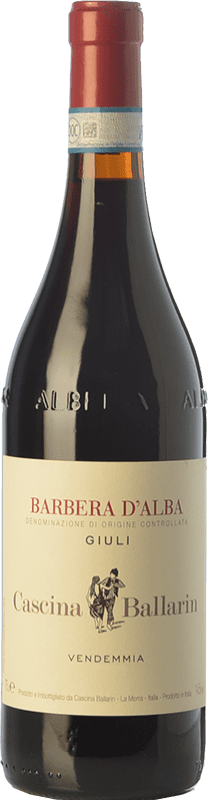 26,95 € | Красное вино Cascina Ballarin Giuli D.O.C. Barbera d'Alba Пьемонте Италия Barbera 75 cl