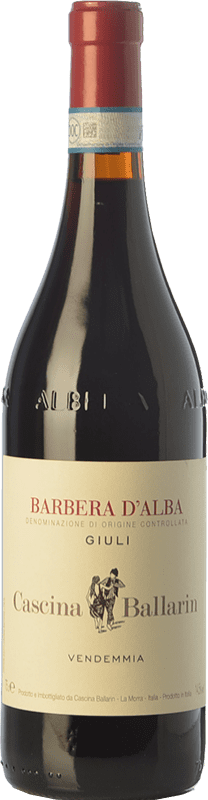 Envoi gratuit | Vin rouge Cascina Ballarin Giuli D.O.C. Barbera d'Alba Piémont Italie Barbera 75 cl