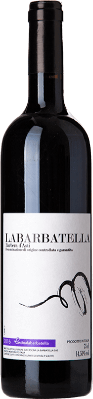 12,95 € | Red wine La Barbatella D.O.C. Barbera d'Asti Piemonte Italy Barbera Bottle 75 cl