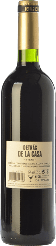 14,95 € | Red wine Castaño Detrás de la Casa Crianza D.O. Yecla Region of Murcia Spain Syrah Bottle 75 cl