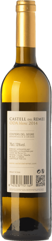 12,95 € Free Shipping | White wine Castell del Remei Oda Blanc Crianza D.O. Costers del Segre Catalonia Spain Macabeo, Chardonnay Bottle 75 cl