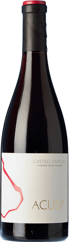 42,95 € | Red wine Castell d'Encús Acusp Aged D.O. Costers del Segre Catalonia Spain Pinot Black Bottle 75 cl